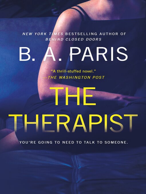 Title details for The Therapist by B.A. Paris - Wait list